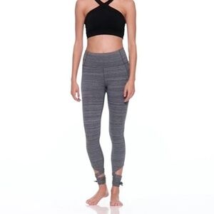 GapFit Performance Cotton grey spandex with ballerina leg ties ( Small ) Ballet